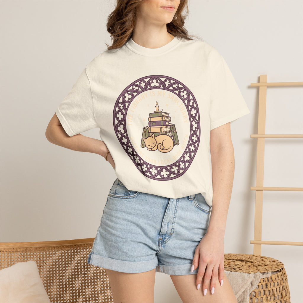 The Library is My Sanctuary T-Shirt
