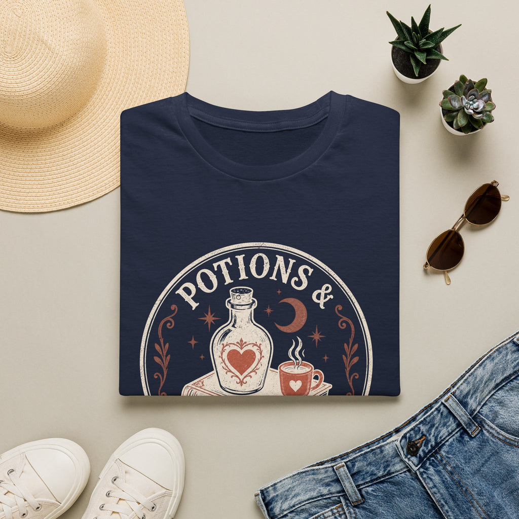 Potions & Plot Twists  Circle Badge T-Shirt