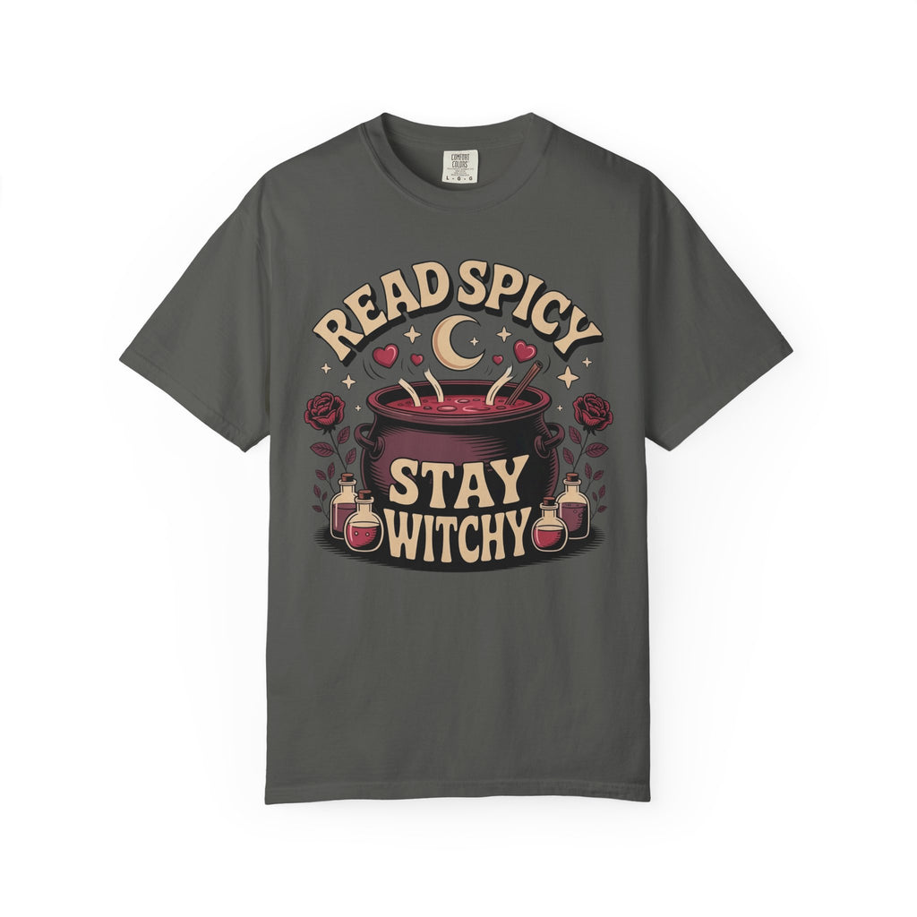 Read Spicy Stay Witchy Cauldron T-Shirt