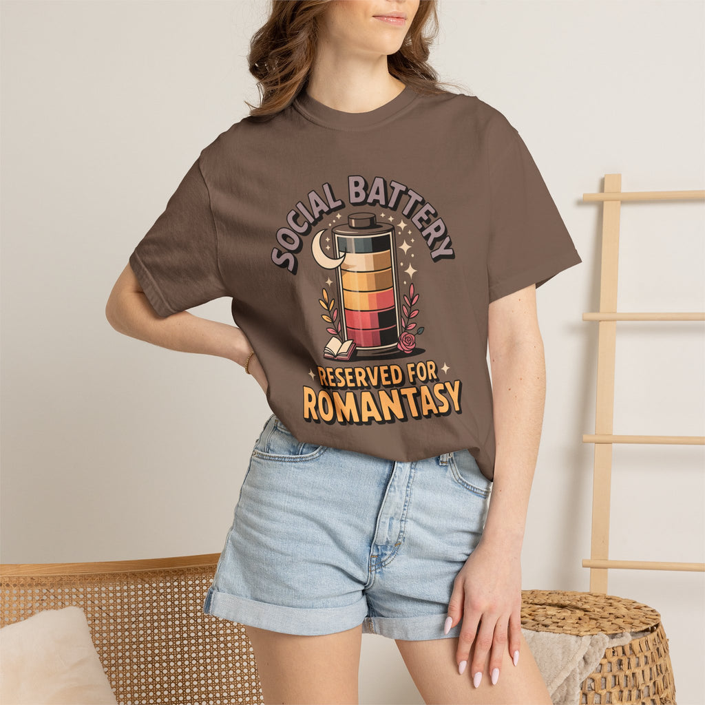 Social Battery Reserved For Romantasy T-Shirt