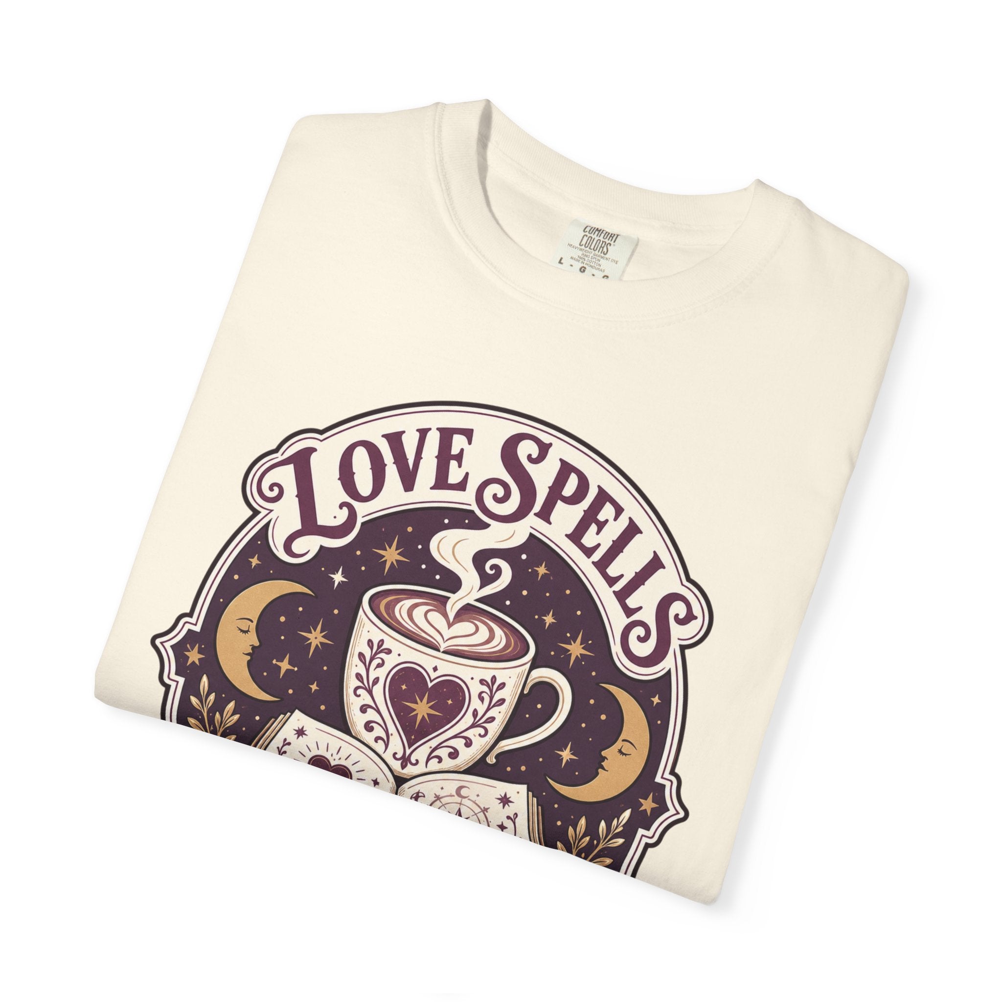Love Spells & Lattes Crest T-Shirt