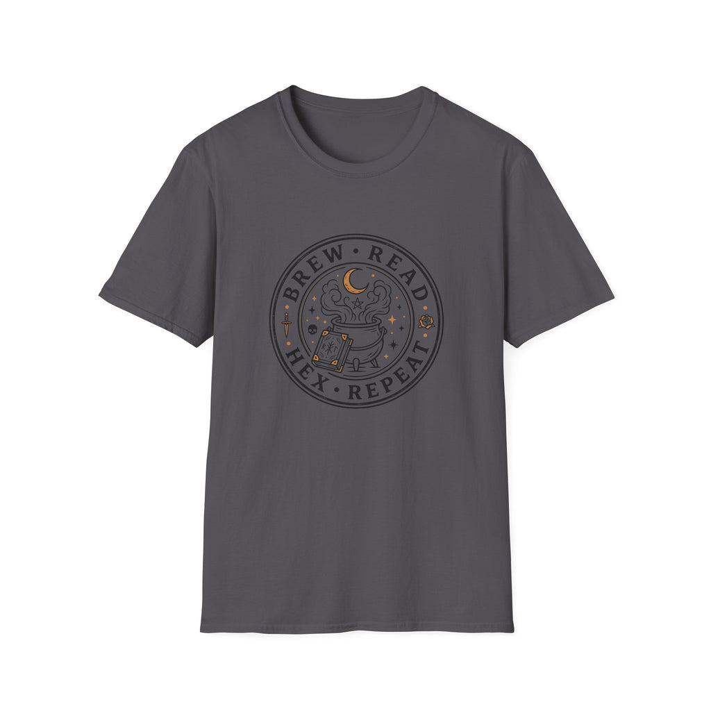 Brew Read Hex Repeat Circle Badge T-Shirt
