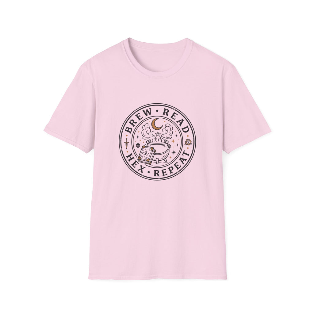 Brew Read Hex Repeat Circle Badge T-Shirt