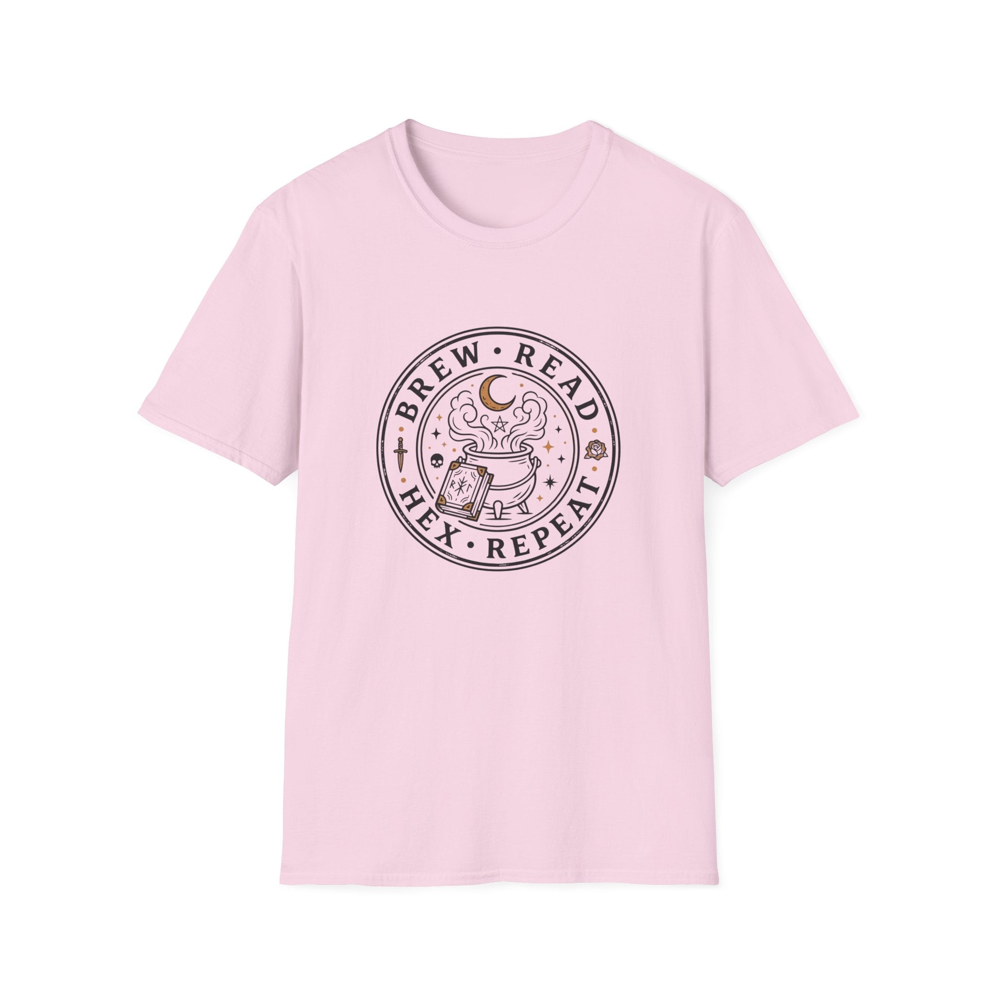 Brew Read Hex Repeat Circle Badge T-Shirt