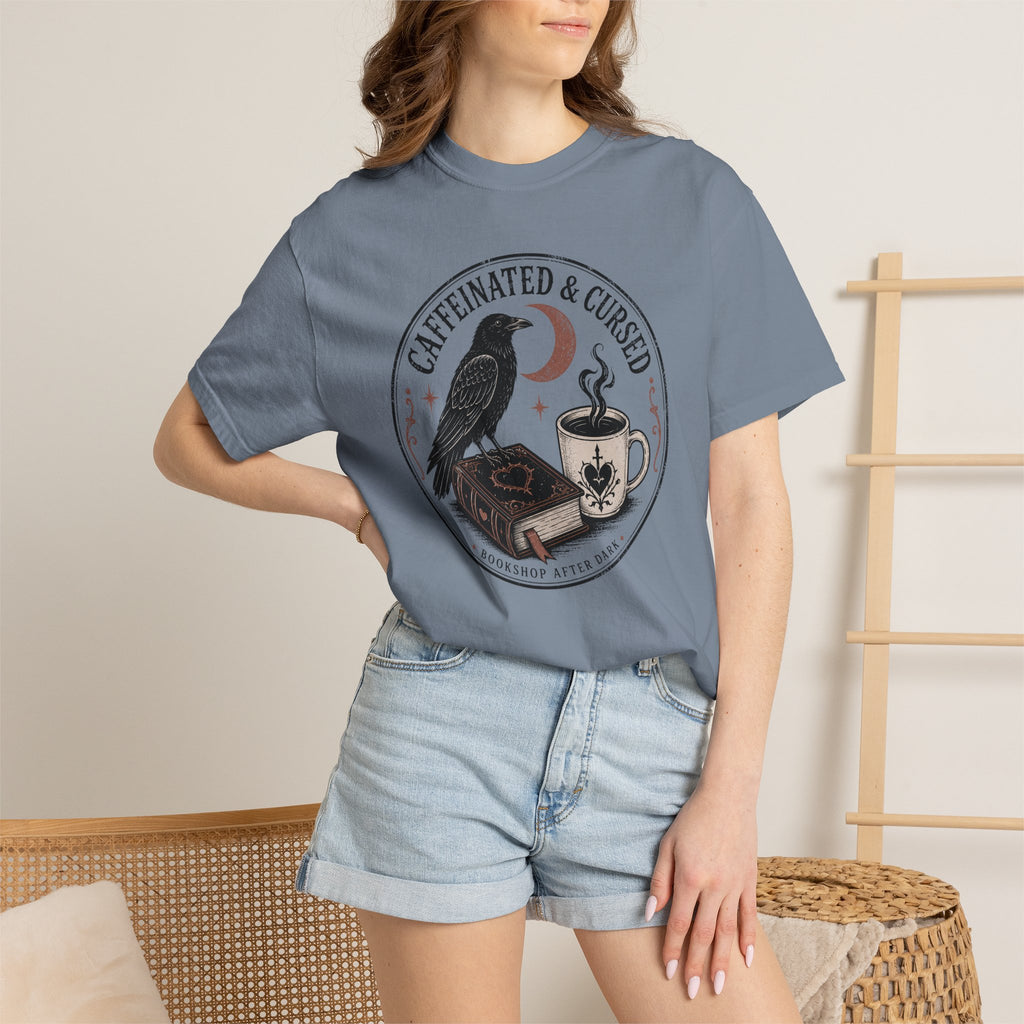 Caffeinated & Cursed Bookshop After Dark T-Shirt