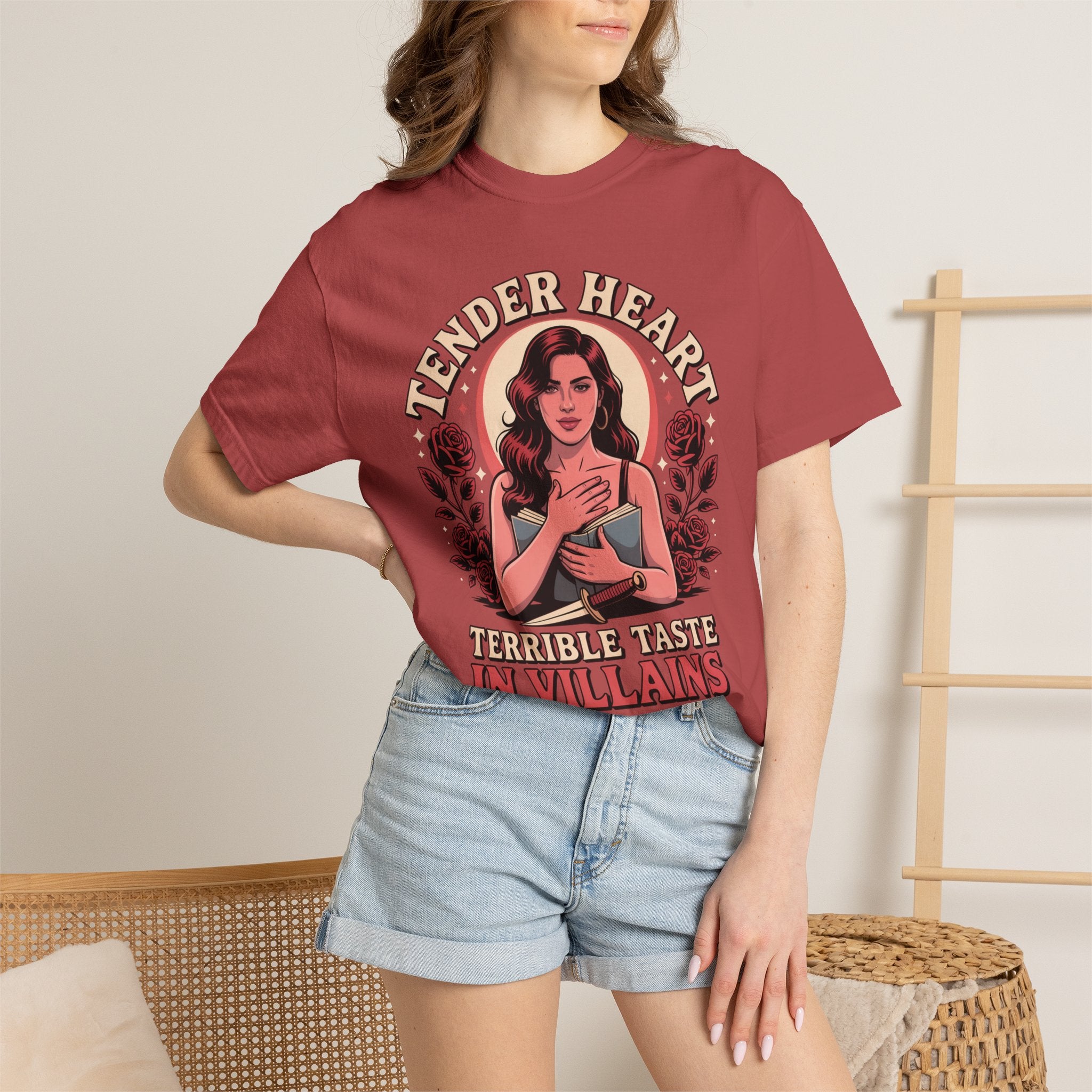 Tender Heart Terrible Taste in Villians T-Shirt