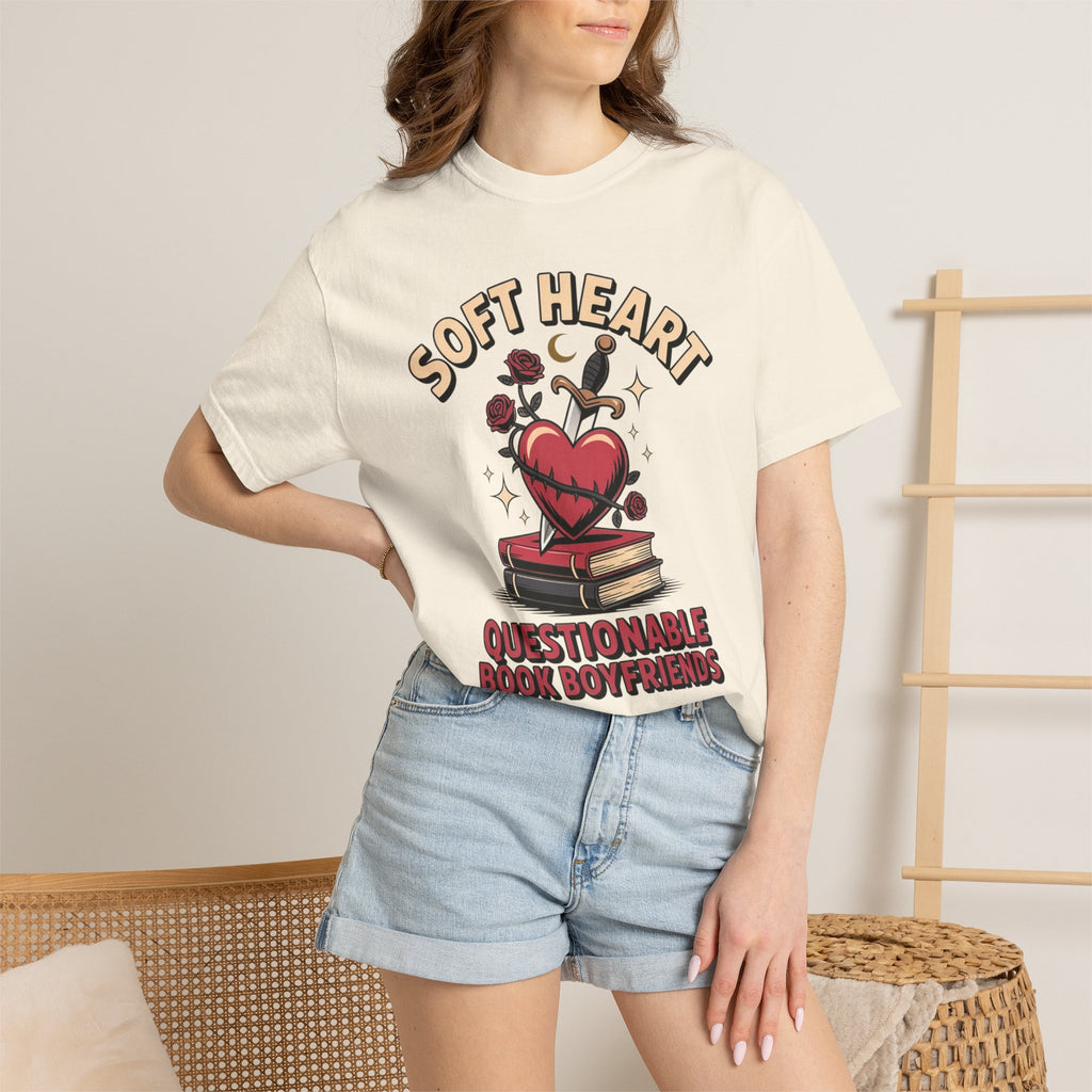 Soft Heart Questionable Book Boyfriends T-Shirt