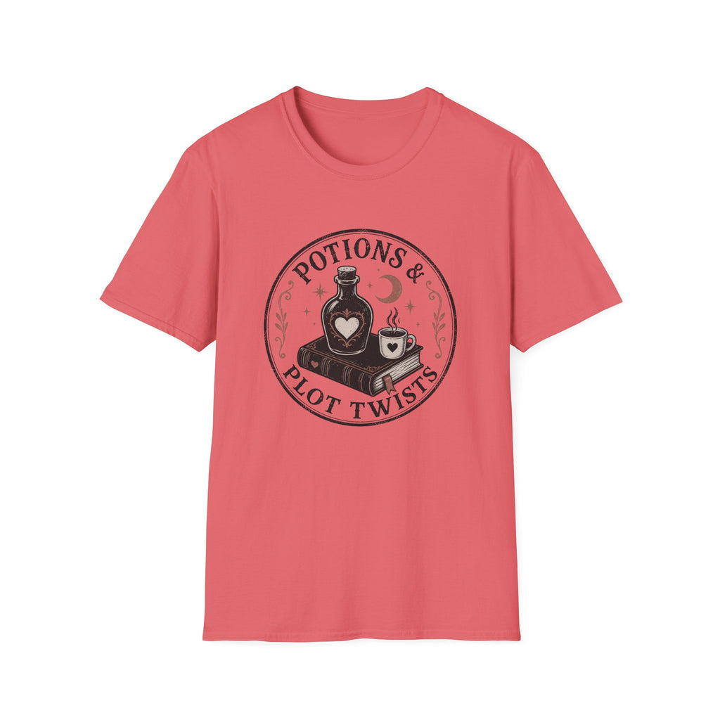 Potions & Plot Twists  Circle Badge T-Shirt