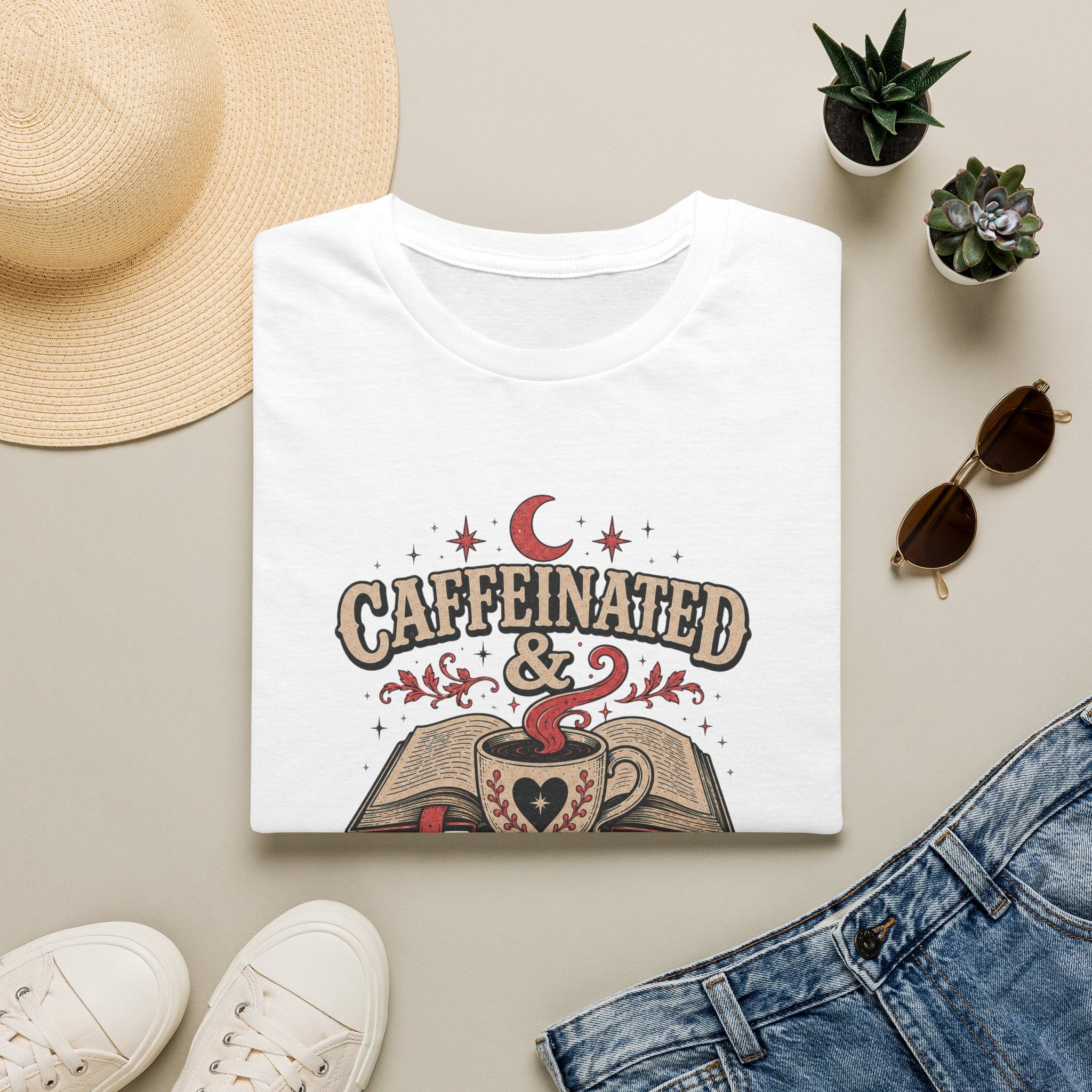 Caffeinated & Plot Twisted  T-Shirt