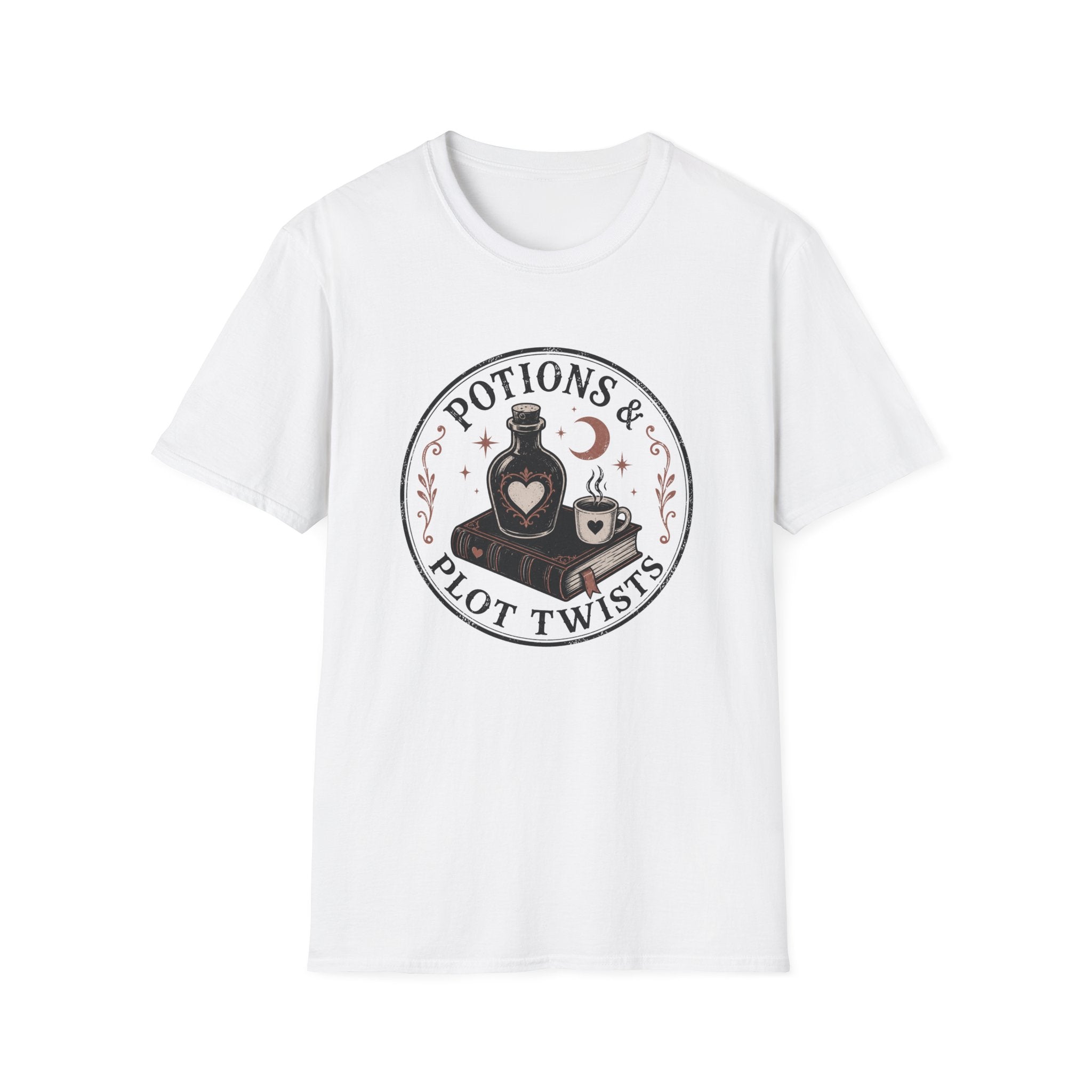 Potions & Plot Twists  Circle Badge T-Shirt