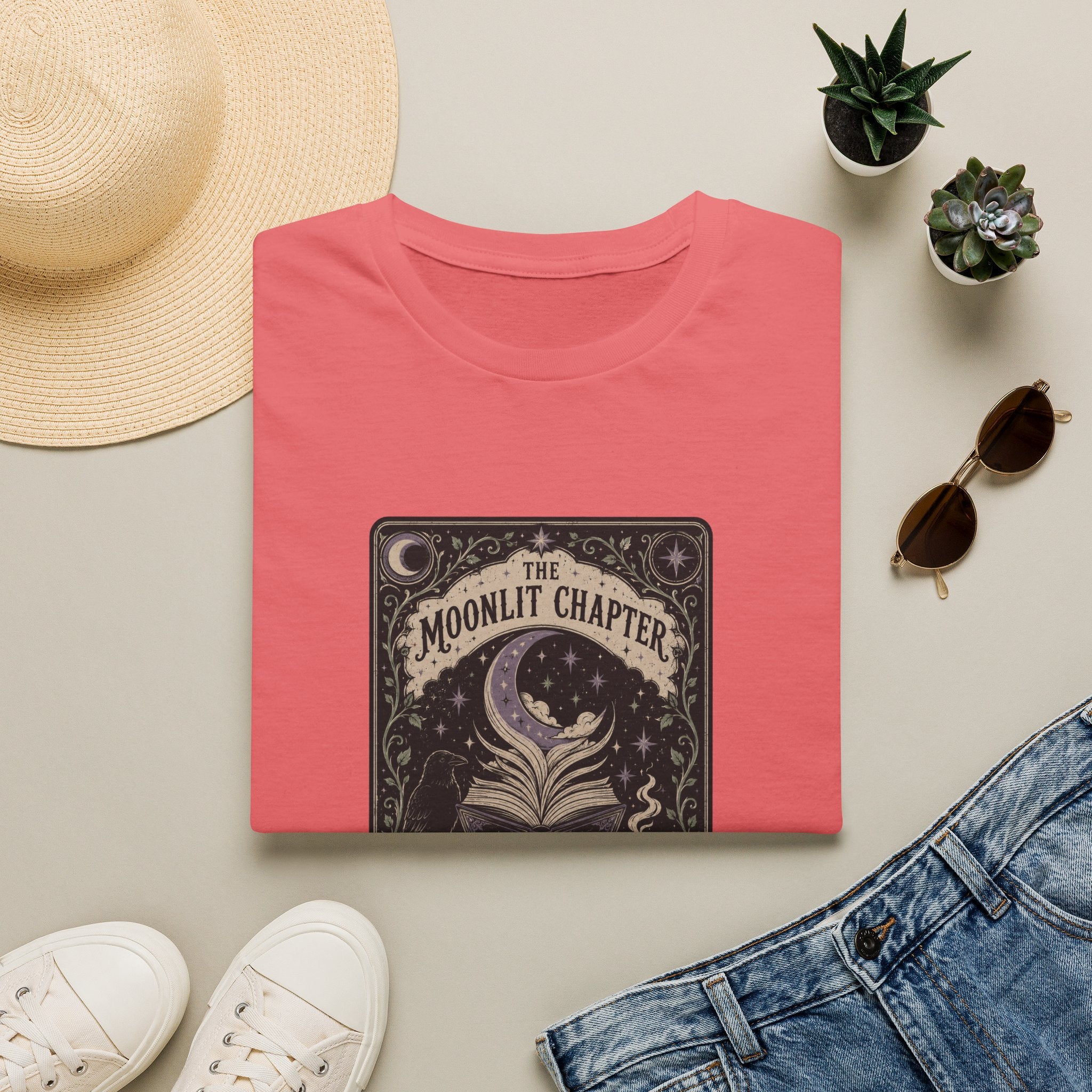The Moonlit Chapter Tarot T-Shirt