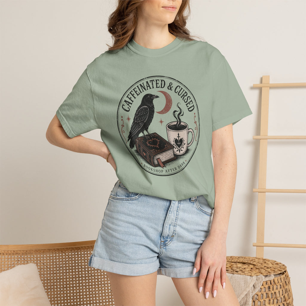 Caffeinated & Cursed Bookshop After Dark T-Shirt