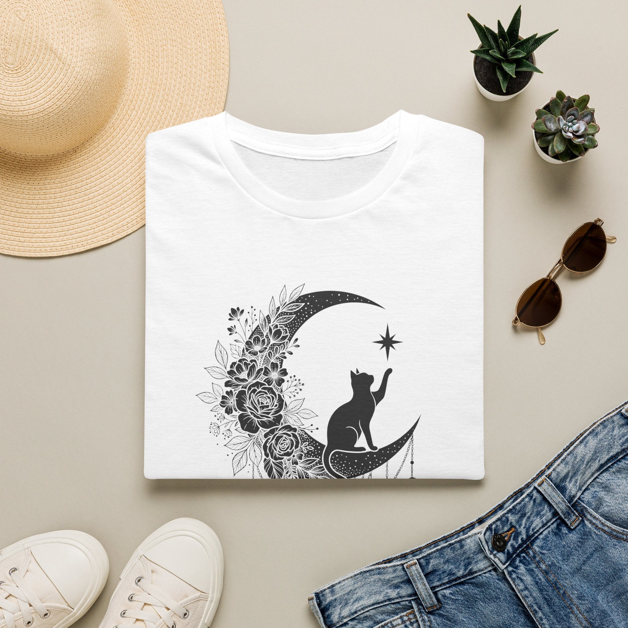Cat on the Moon T-Shirt