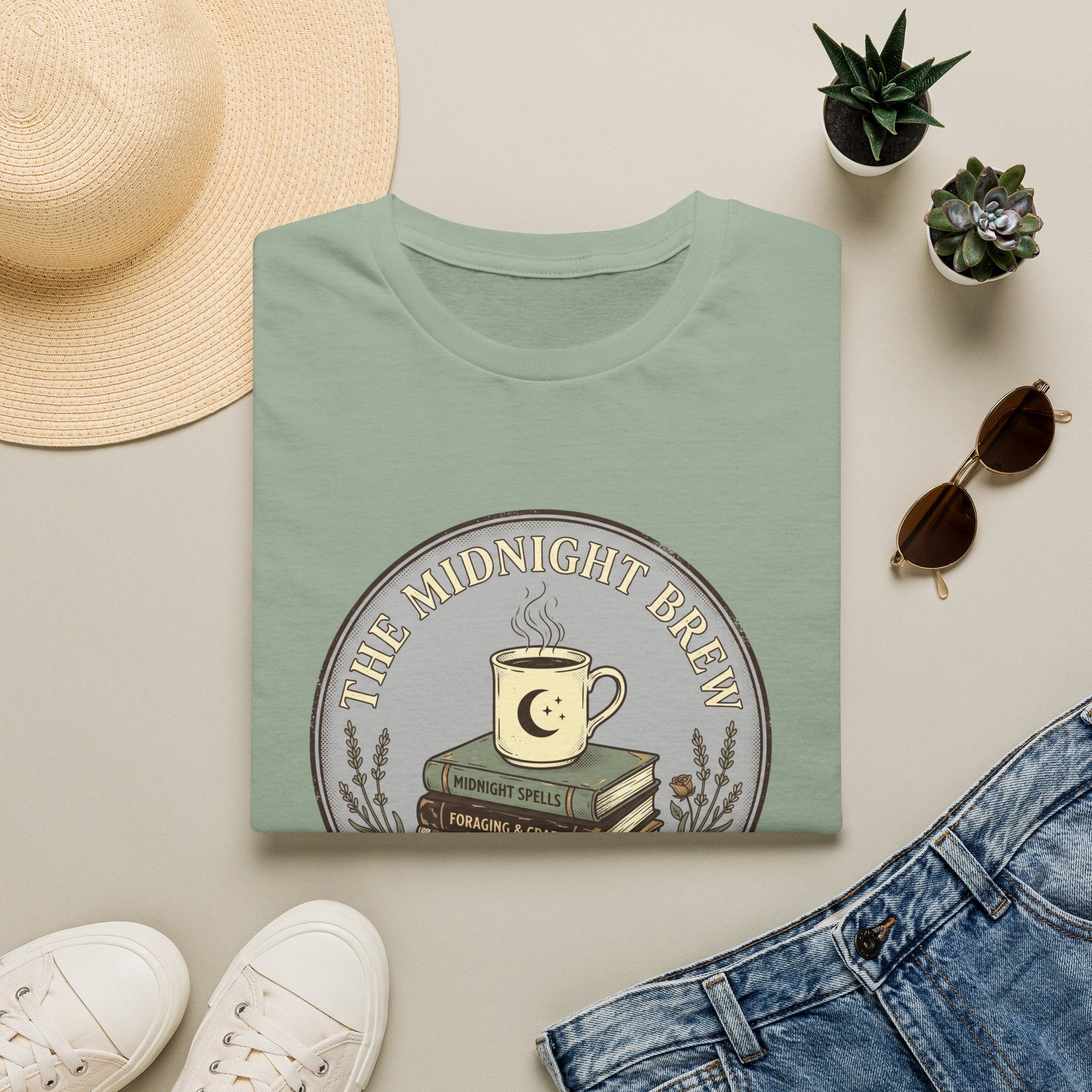 Midnight Brew Bookshop Vintage T-Shirt