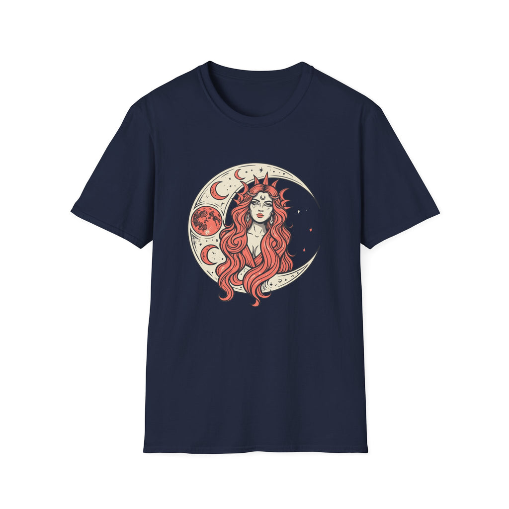 Moon Goddess Coral Graphic T-Shirt
