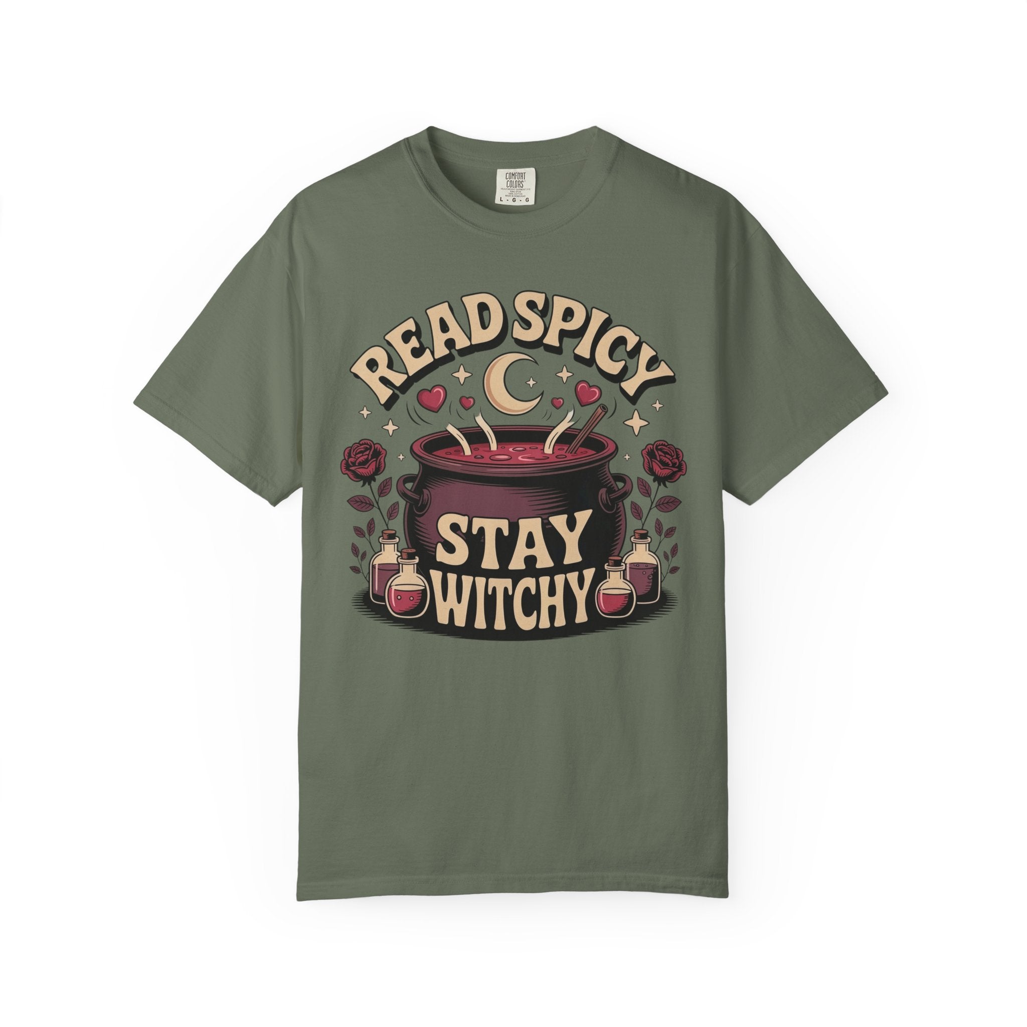 Read Spicy Stay Witchy Cauldron T-Shirt
