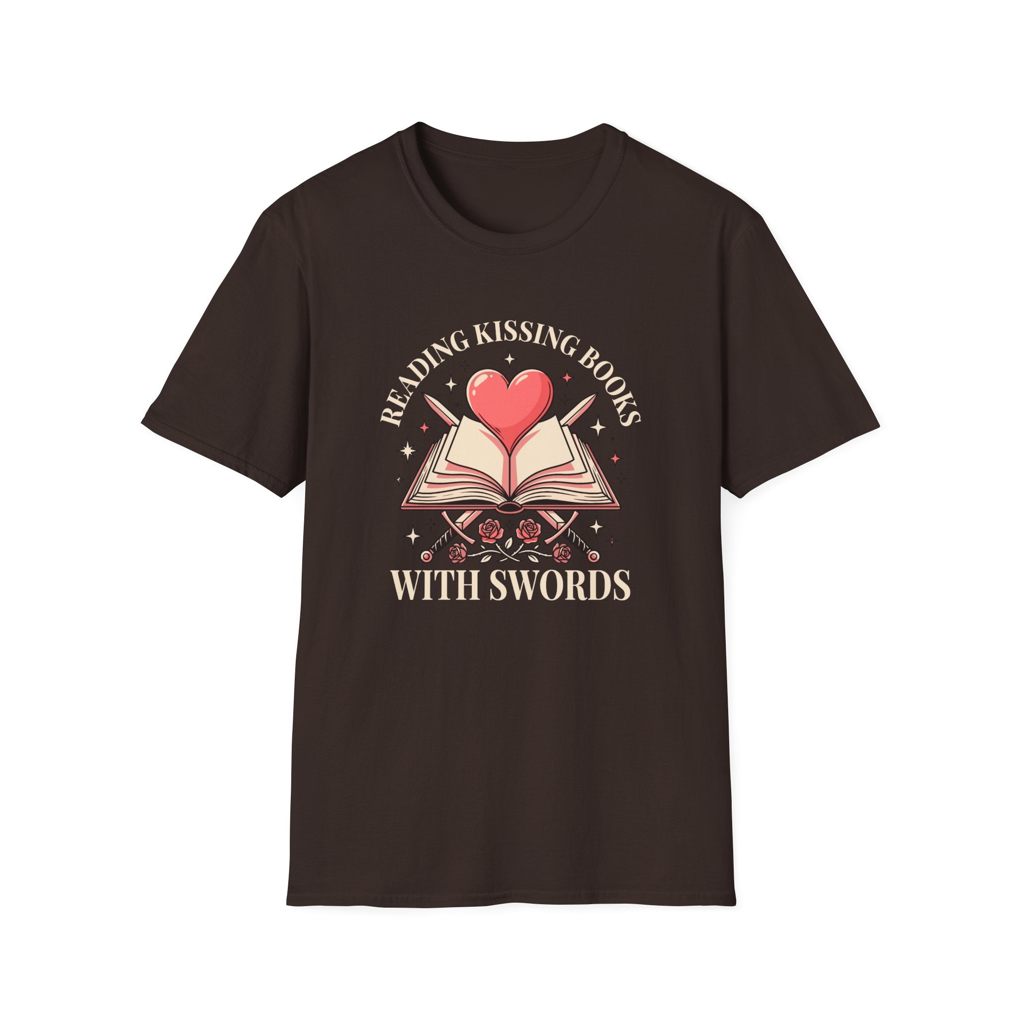 Reading Kissing Books With Swords T-Shirt