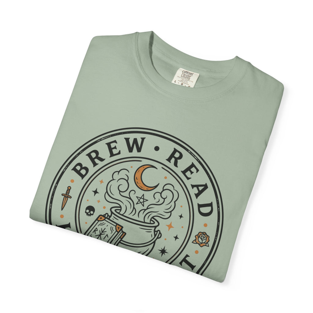 Brew Read Hex Repeat Circle Badge T-Shirt