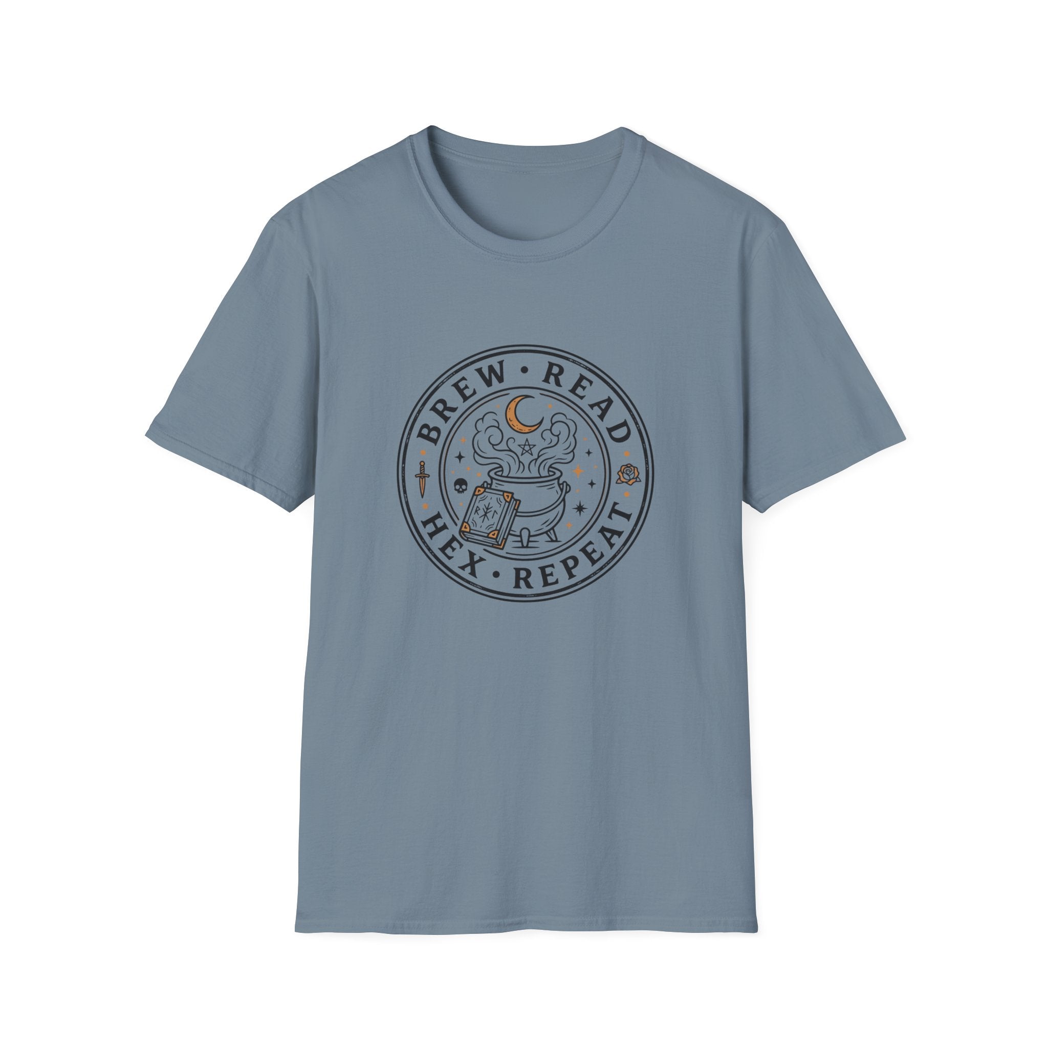 Brew Read Hex Repeat Circle Badge T-Shirt