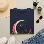 Cat in the Moon Graphic T-Shirt