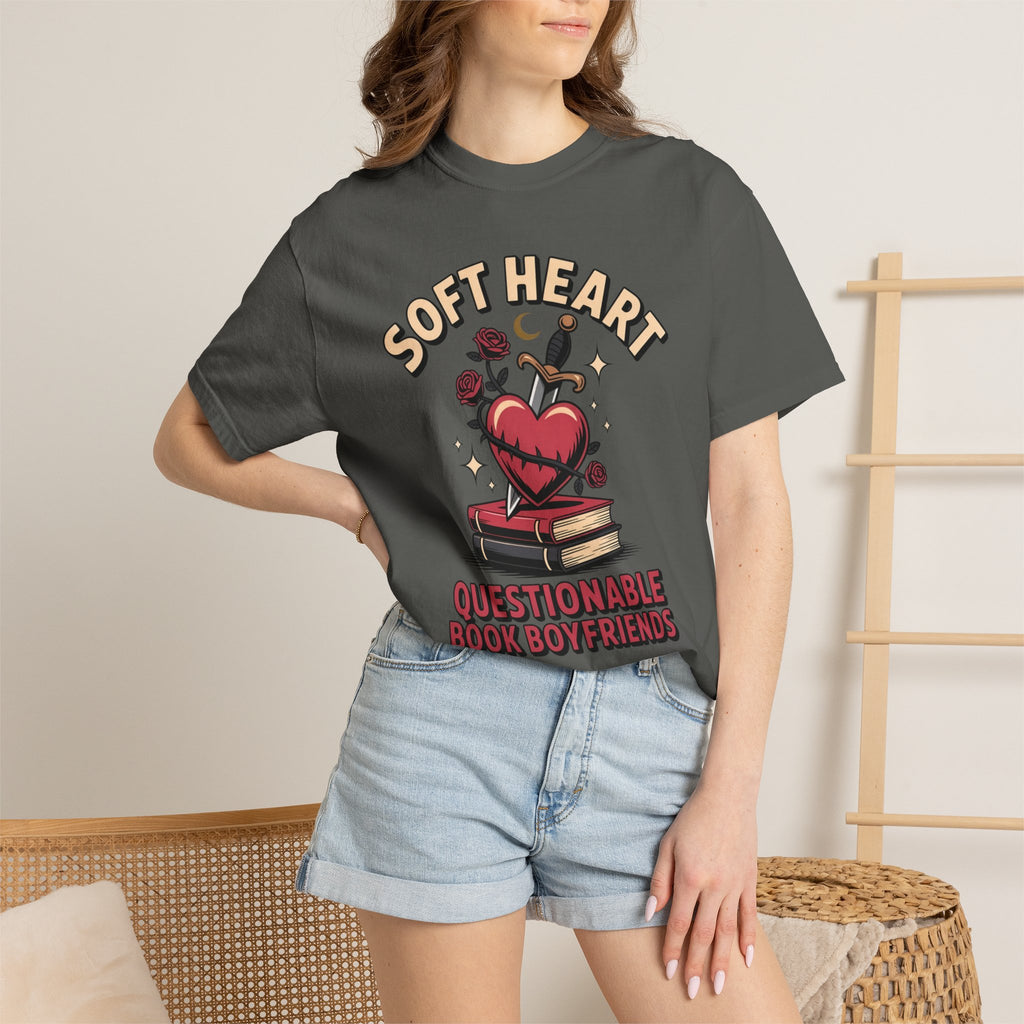 Soft Heart Questionable Book Boyfriends T-Shirt
