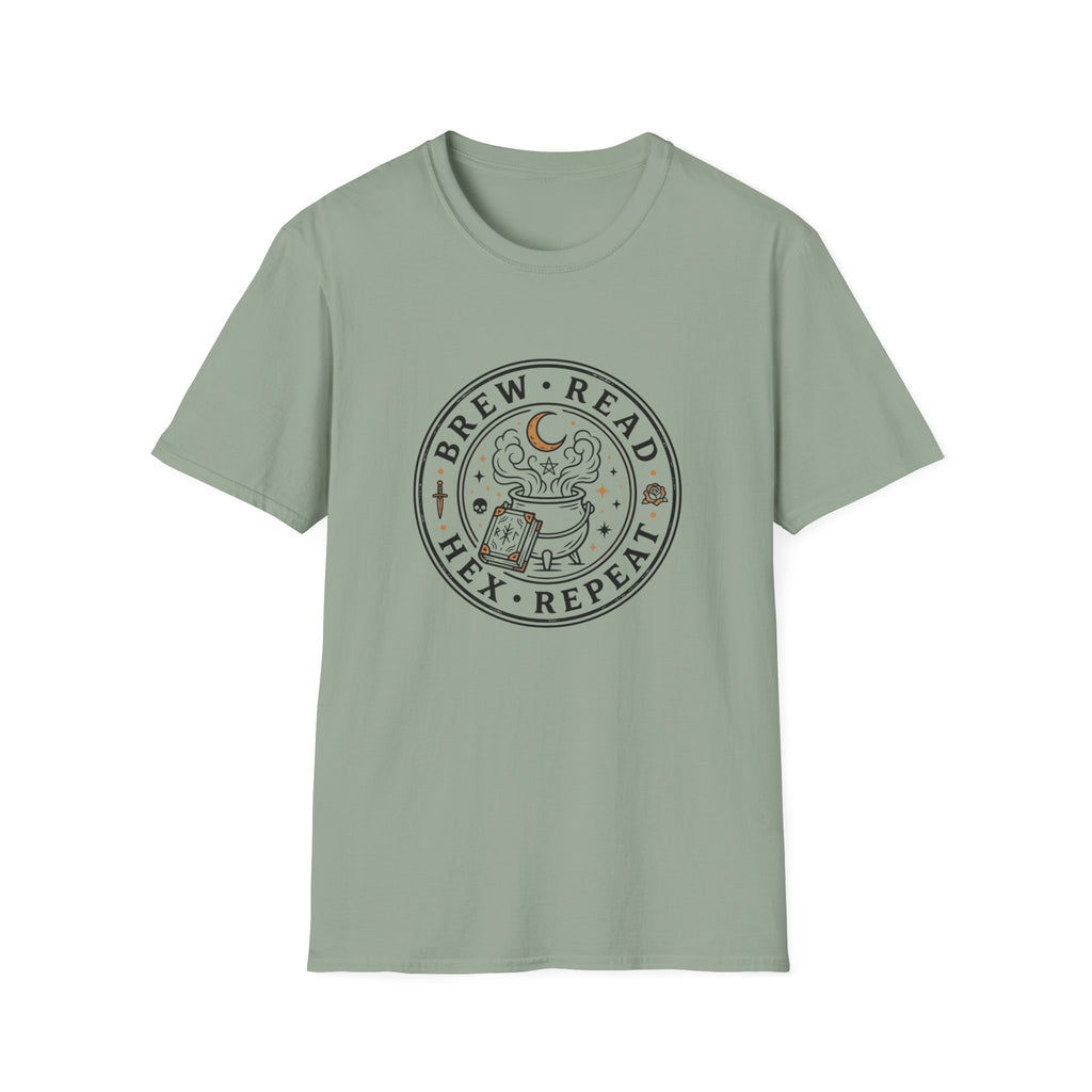 Brew Read Hex Repeat Circle Badge T-Shirt