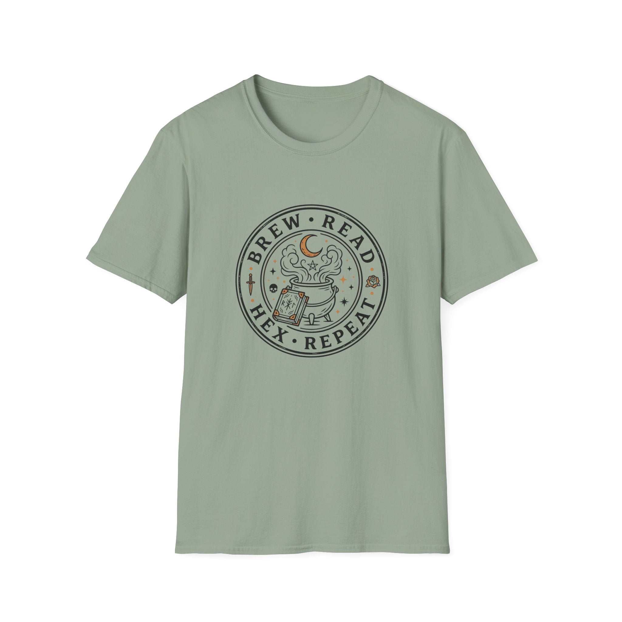 Brew Read Hex Repeat Circle Badge T-Shirt