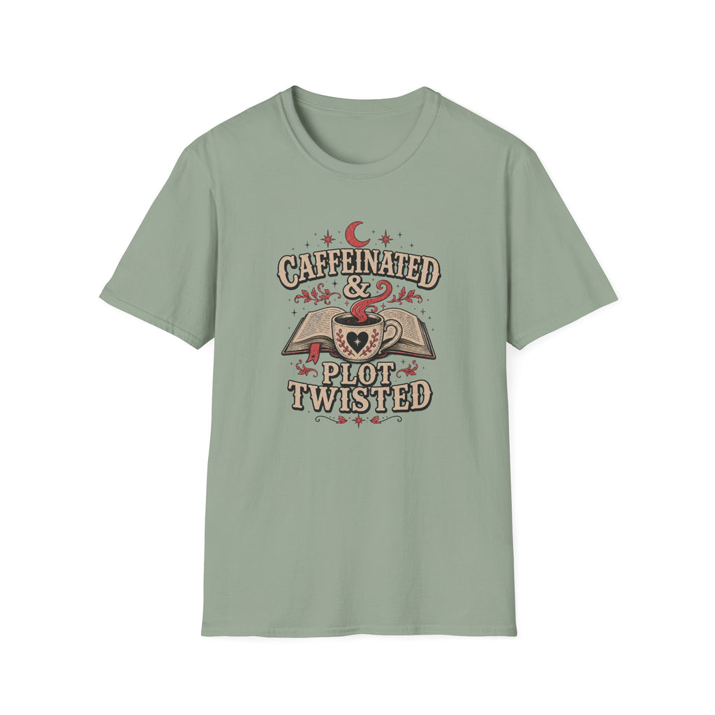 Caffeinated & Plot Twisted  T-Shirt